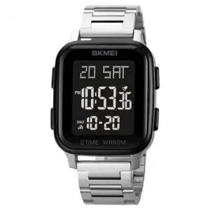 SKMEI 1859 Digital Sports Watch – Stainless Steel Band