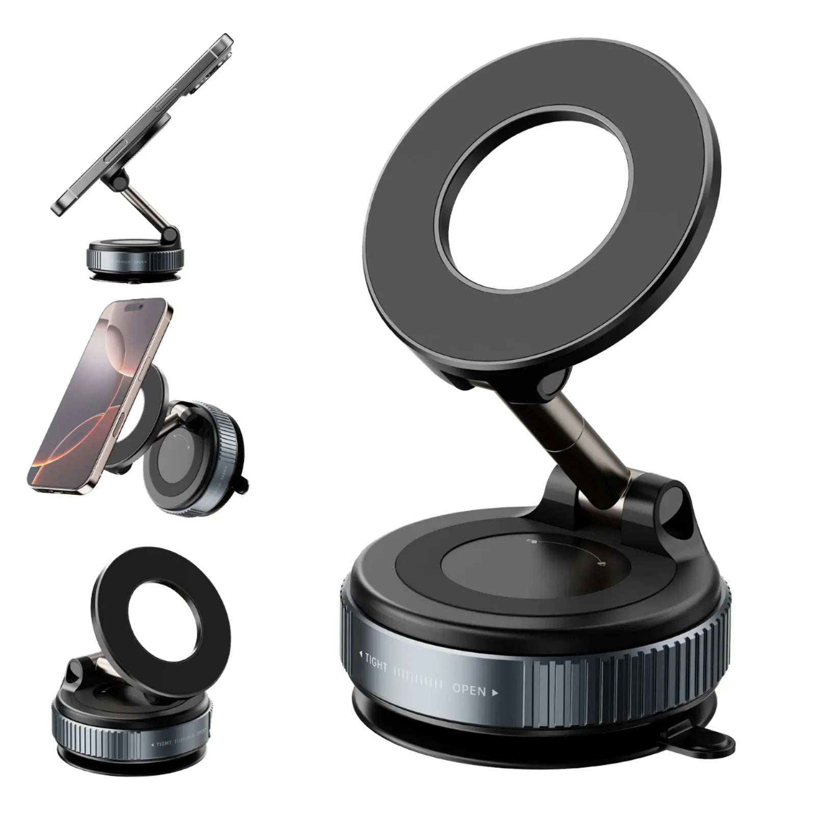 Adjustable Mobile Suction Holder – Strong Grip Phone Mount