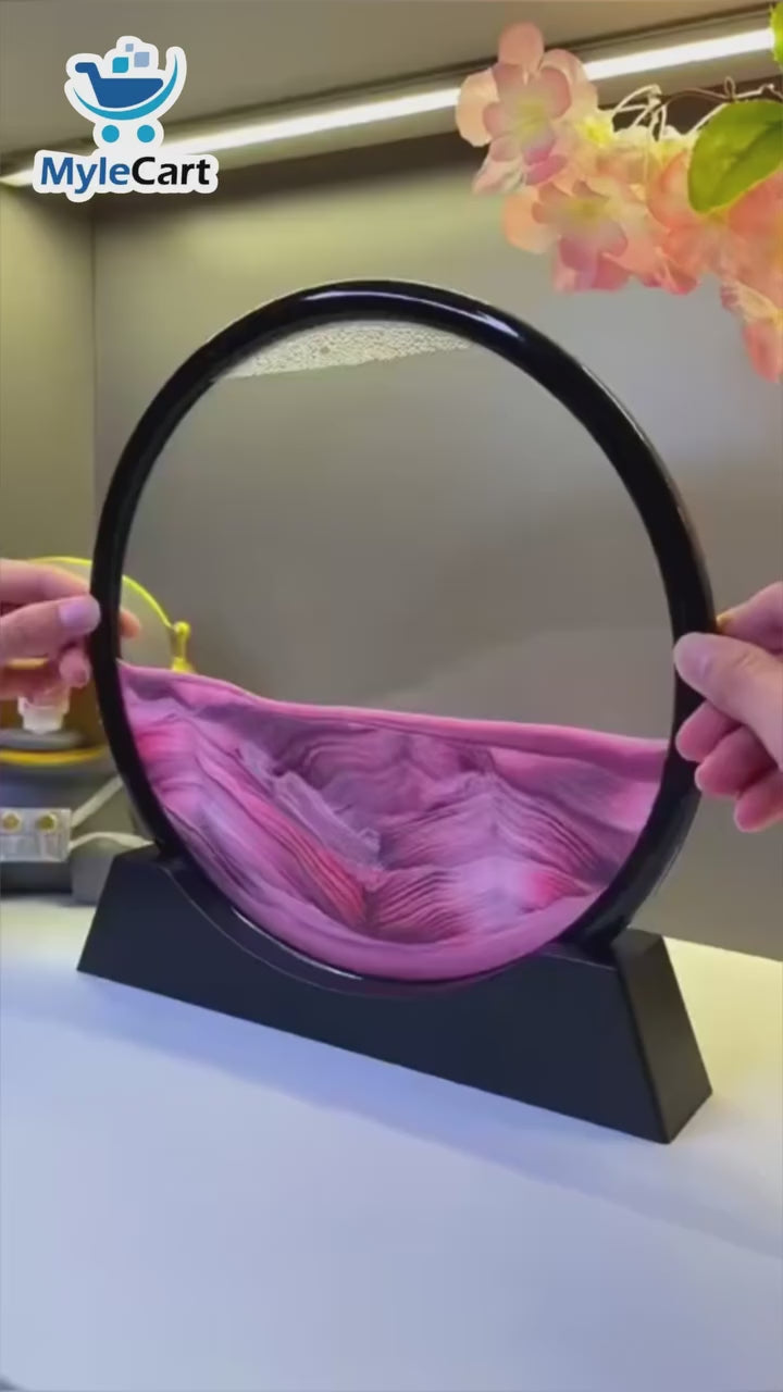Moving 3D Sand Art: Elegant Home Decor