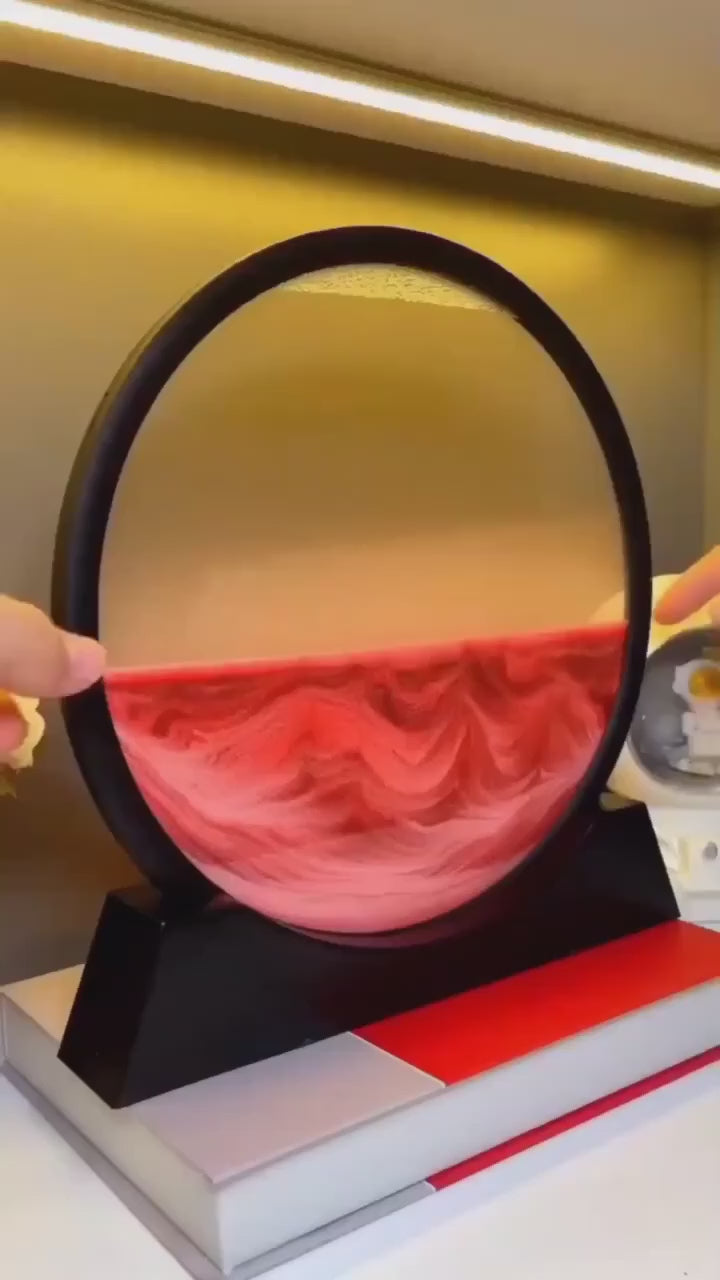 Moving 3D Sand Art: Elegant Home Decor